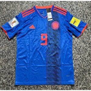 COLOMBIA NATIONAL TEAM 2018 AWAY FOOTBALL SHIRT ADIDAS JERSEY SIZE M NWT FALCAO